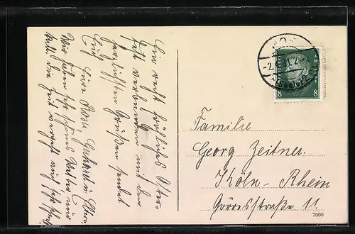 AK Hof, Partie an der Saale, Blick zur Kirche