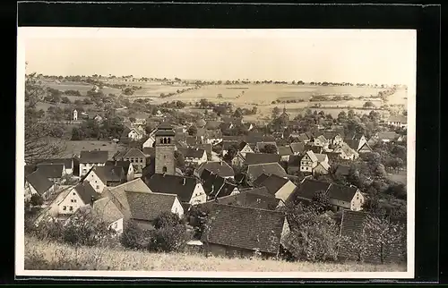 AK Rittersbach /Odenwald, Ortsansicht mit Blick zum Horizont