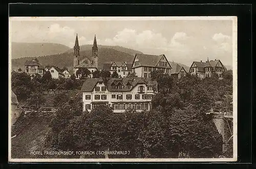 AK Forbach /Schwarzwald, Hotel Friedrichshof
