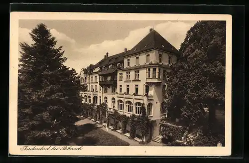 AK Jordanbad bei Biberach /Riss, Neues Kurhaus aus der Vogelschau