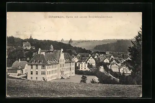 AK Biberach, Partie mit neuem Bezirkskrankenhaus
