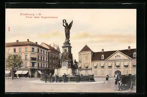 AK Freiburg i. B., Partie beim Siegesdenkmal