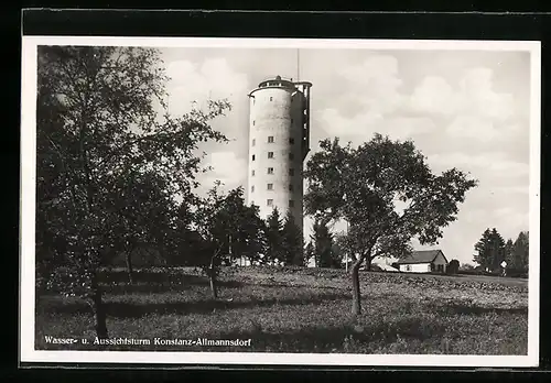 AK Konstanz-Allmannsdorf, Am Wasser- u. Aussichtsturm