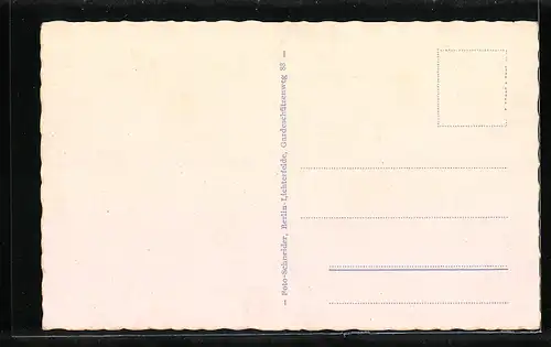 AK Berlin-Lichterfelde, Heeres-Feuerwerkerschule Haus 4 mit Zufahrt