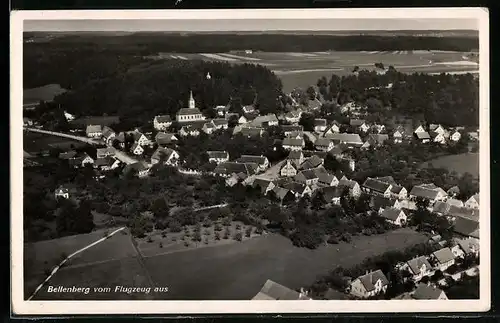 AK Bellenberg, Fliegeraufnahme der Ortschaft