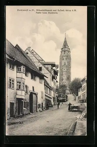 AK Rottweil a. N., Partie beim Hochturm