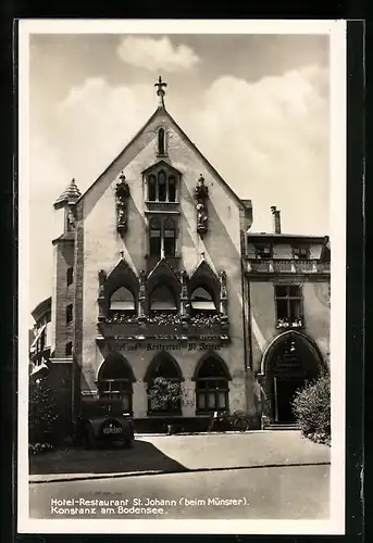 AK Konstanz am Bodensee, Hotel-Restaurant St. Johann