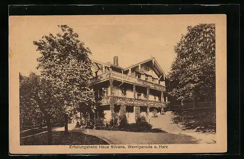 AK Wernigerode / Harz, Erholungsheim Haus Silvana