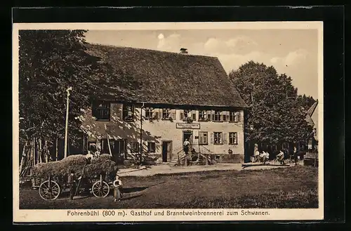 AK Fohrenbühl, Gasthof und Branntweinbrennerei zum Schwanen