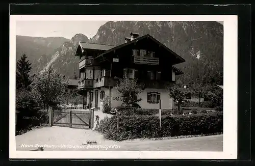 AK Berchtesgaden-Unterstein-Grafenau, Hotel Haus Grafenau