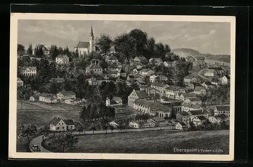 AK Eberspoint b. Velden, Teilansicht mit Kirche