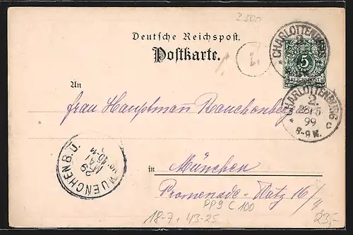 AK Ganzsache PP9C100: Cassel, Gesangswettstreit Deutscher Männervereine 1899, Festhalle