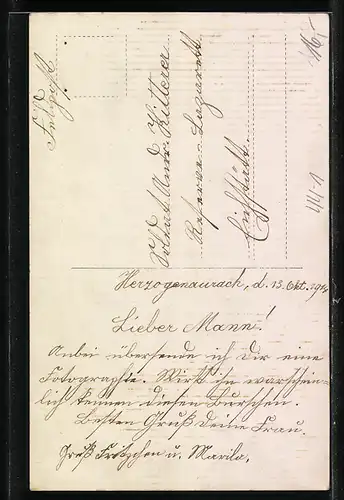 AK Junge mit Dreirad und Hut