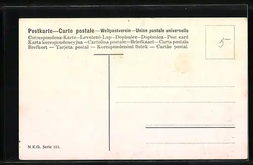 AK Portrait zweier Hundewelpen