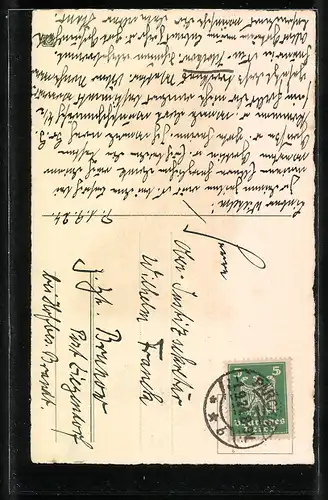 AK Dackel gibt Pfötchen zum Geburtstag