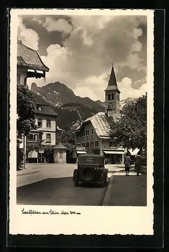 AK Saalfelden am Stein, Photo-Geschäft, Tabak-Trafik, Kirche