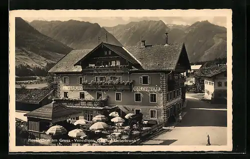 AK Neukirchen am Gross-Venediger, Gasthof Unterbrunn