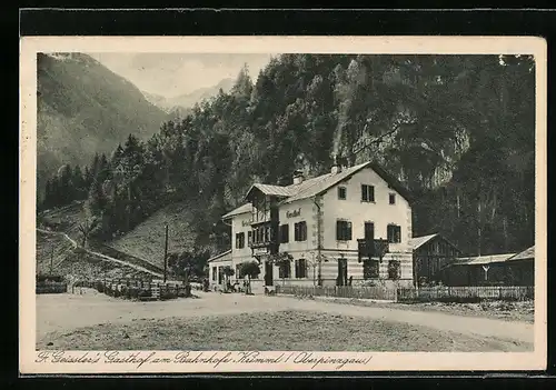 AK Krimml /Oberpinzgau, Gasthof F. Geissler am Bahnhofe