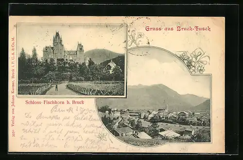 AK Bruck-Fusch, Gesamtansicht, Schloss Fischhorn