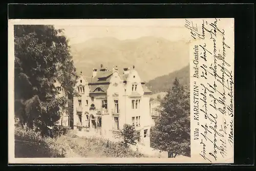 AK Bad-Gastein, Hotel Villa Karlstein