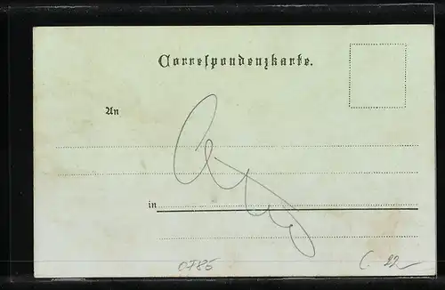 Mondschein-Lithographie Salzburg, Teilansicht, Festung Hohen-Salzburg