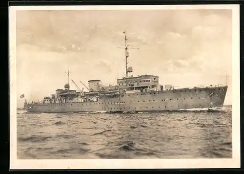 AK U-Boot-Mutterschiff Saar in Fahrt