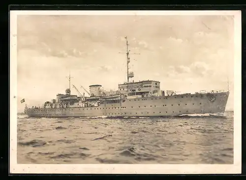 AK U-Boot-Mutterschiff Saar in Fahrt