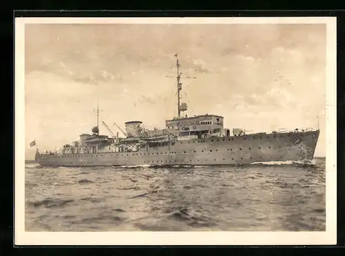 AK U-Boot-Mutterschiff Saar in Fahrt