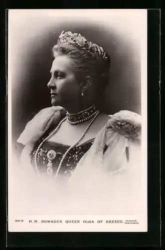 AK Königin Olga von Griechenland