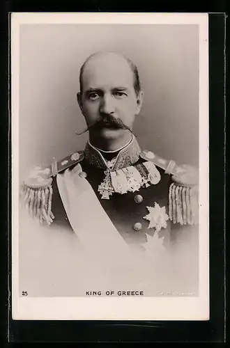 AK Portrait des Königs von Griechenland in Uniform