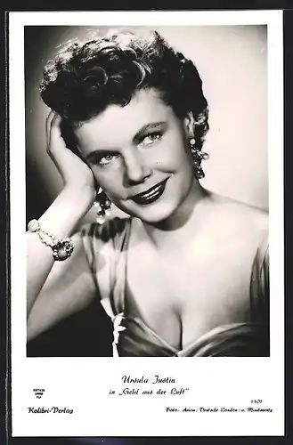AK Schauspielerin Ursula Justin im Film Geld aus der Luft