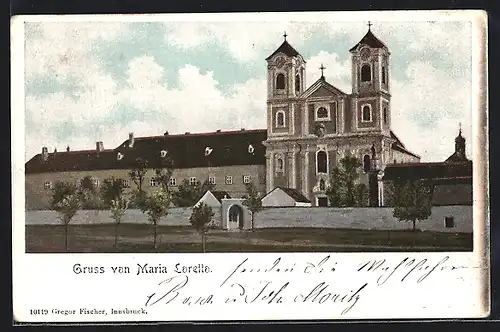 AK Maria-Loretto, Blick zur Kirche