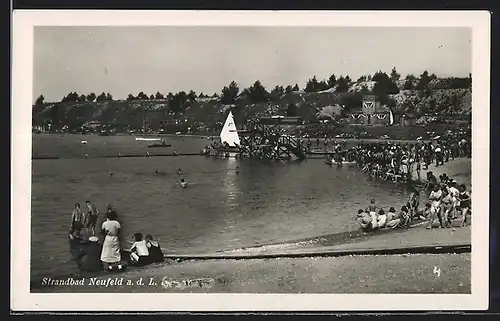 AK Neufeld a. L., Partie am Strandbad