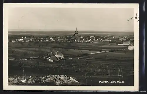 AK Purbach, Panorama mit Kirche