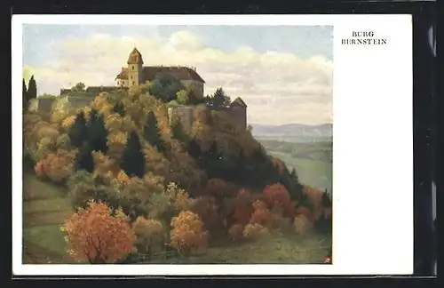 AK Bernstein, Blick zur Burg