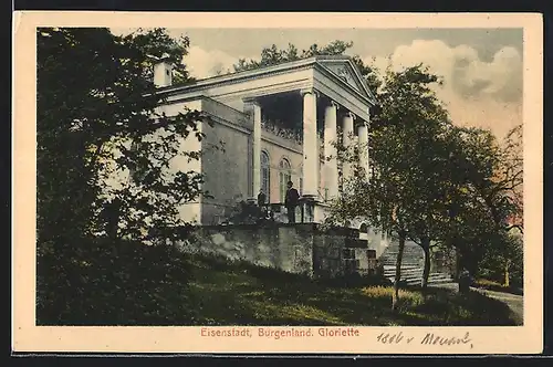 AK Eisenstadt, Partie an der Gloriette