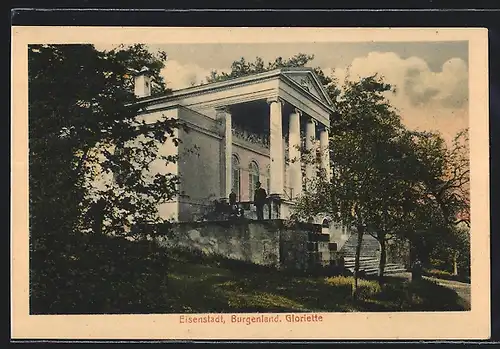 AK Eisenstadt, Partie an der Gloriette