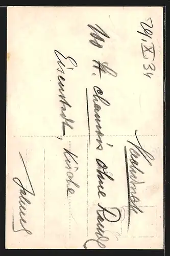 AK Eisenstadt, Kirche mit Mauer, Strassenansicht