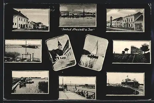 AK Neusiedl am See, Ansichten aus dem Seebad