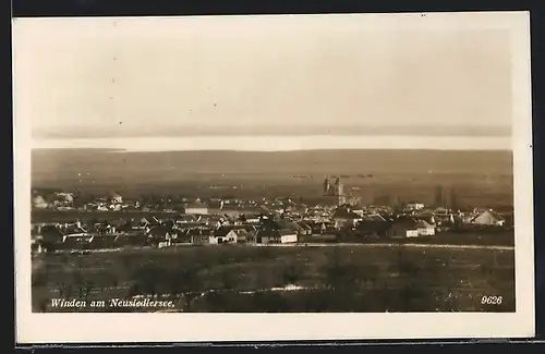 AK Winden am Neusiedlersee, Ortsansicht aus der Ferne