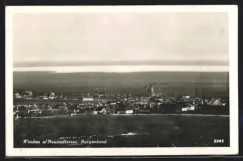 AK Winden am Neusiedlersee, Gesamtansicht mit Umgebung