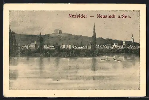 AK Neusiedl am See, Panoramaansicht der Gemeinde