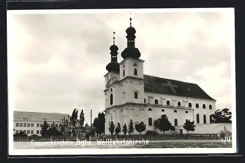 AK Frauenkirchen, Blick auf die Wallfahrtskirche