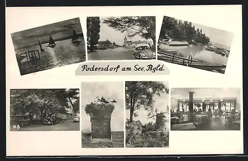 AK Podersdorf a. See, Ortsansichten