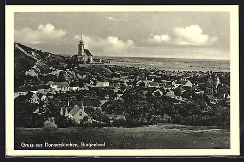 AK Donnerskirchen, Blick auf den Ort im Burgenland