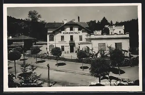 AK Bad Sauerbrunn, An der Kuranstalt Paulquelle