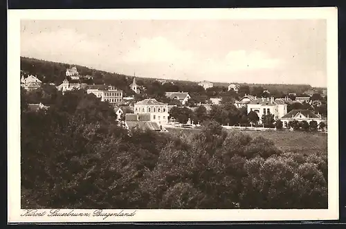 AK Sauerbrunn, Ortsansicht zwischen den Bäumen