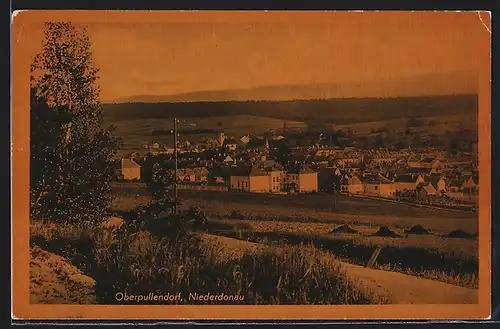 AK Oberpullendorf, Ortsansicht im Frühling