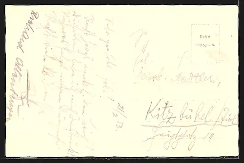 AK Oberpullendorf, Ortsansicht mit Strohhaufen