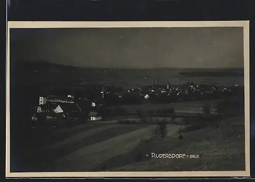 AK Rudersdorf, Ortsansicht mit Bürgerhäusern